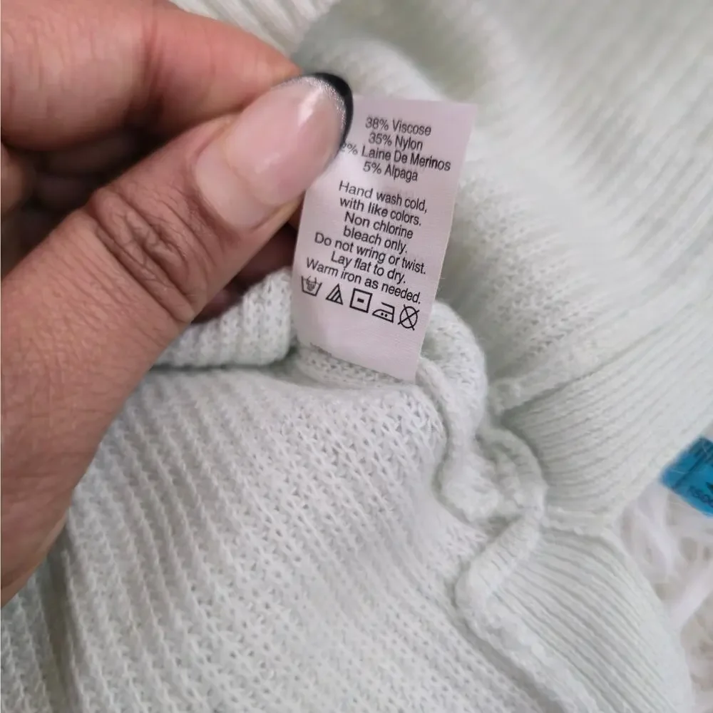 Madewell Mint Crewneck Lightweight Boho Sweater